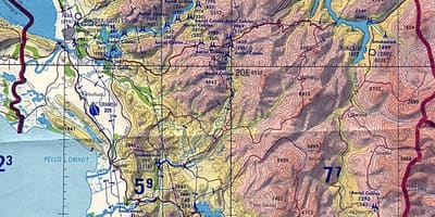 નકશો ભૌગોલિક અલ્બેનિયા